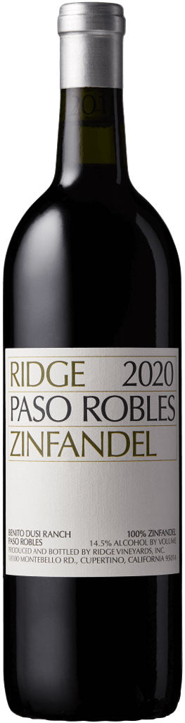 Ridge Vineyards Paso Robles Zinfandel 2020 750ml-0