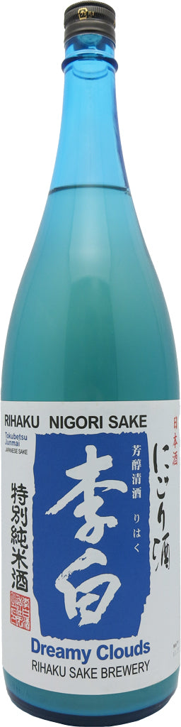 Rihaku Shuzo Dreamy Clouds Nigori Sake 1.8L