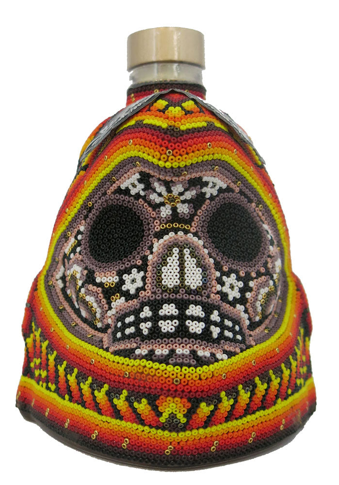 Riqueza Cultural Tequila Extra Anejo Craneo Huichol 750ml-0