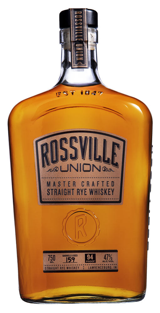 Rossville Union Master Crafted Straight Rye Whiskey 750ml-0