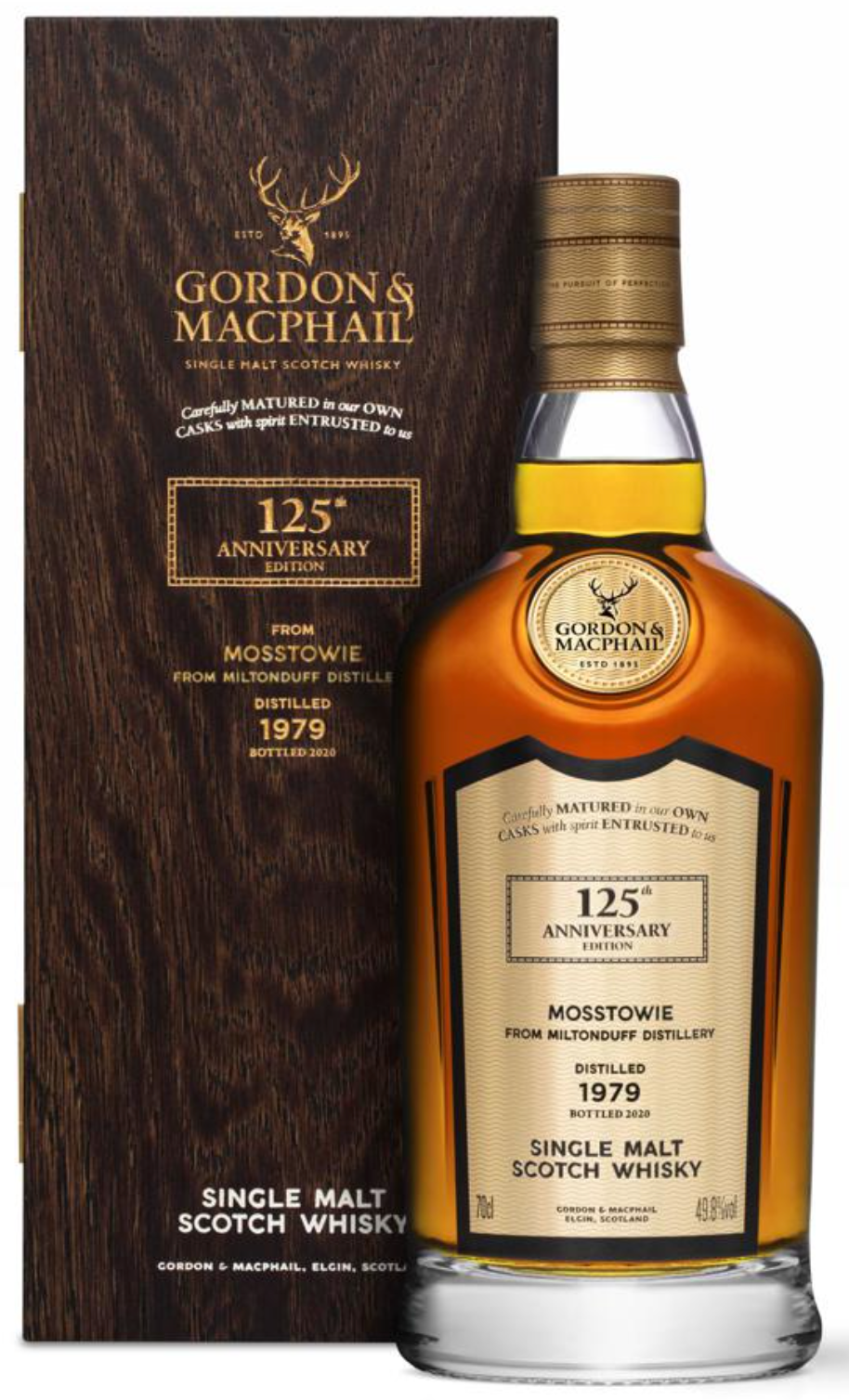 Gordon & Macphail Mosstowie Aged 40 Years Distilled 1979 125th Anniversary Edition Single Malt Scotch Whiskey 750ml-0