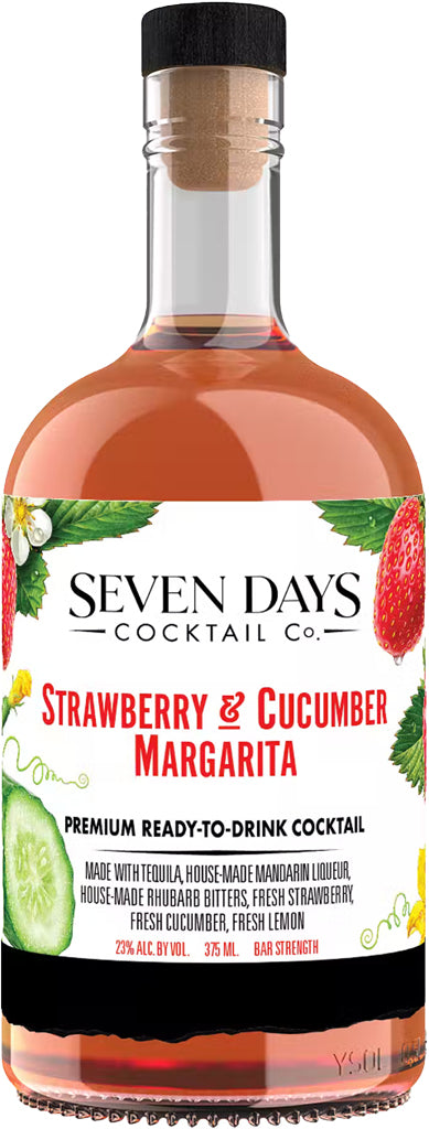 Seven Days Co. Strawberry & Cucumber Margarita 375ml-0