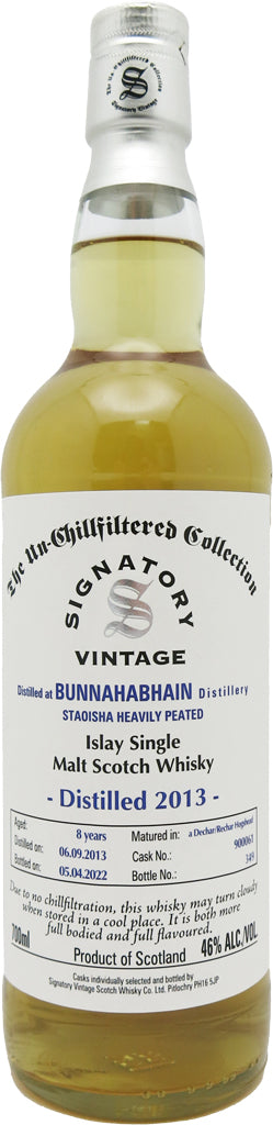 Signatory Vintage Bunnahabhain 2013 8 Yr. Hogshead Islay Single Malt Scotch  Whiskey 700ml