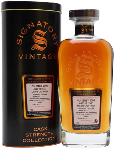 Signatory Vintage Pulteney 2008 13 Year Old Single Malt Whiskey 750ml-0