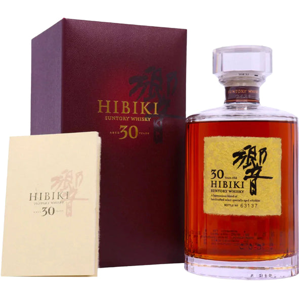空瓶Suntory Whisky 30 Years Old Suntory HIBIKI 30 year bottle (empty) with original BOX whisky