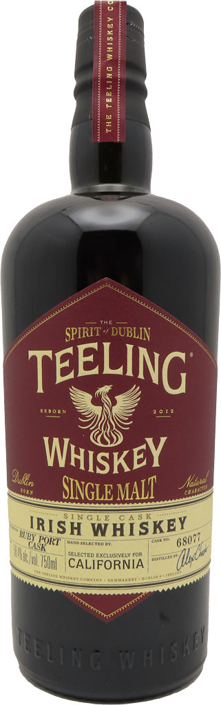 Teeling Ruby Port Cask Single Malt Irish Whiskey 750ml-0