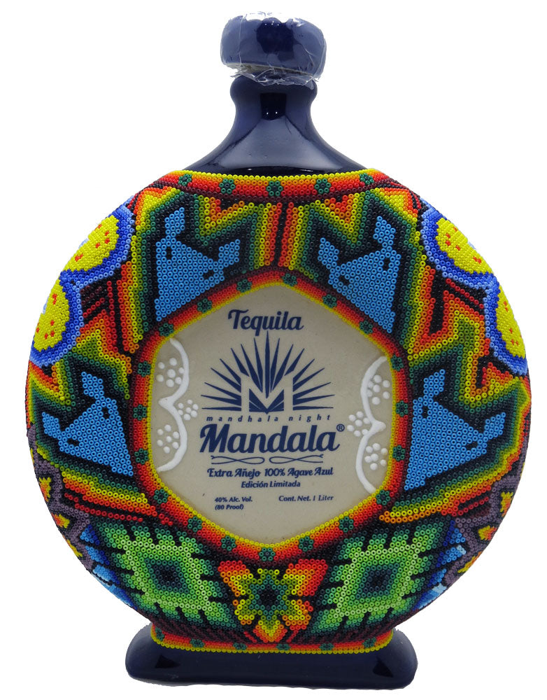 Mandala Tequila Extra Anejo Beaded Huichol Edition 1L-0