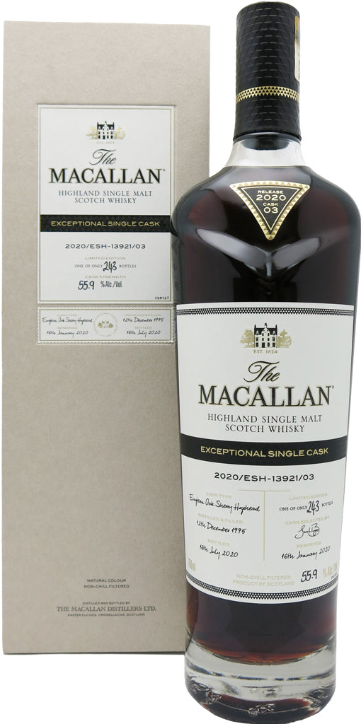 The Macallan Exceptional Single Cask 2020 ESH-13921/03 Gold 750ml
