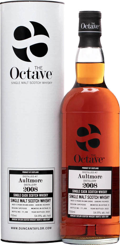 The Octave Aultmore 13 Year Old 2008 #9535649 Single Cask Single Malt Whisky 750ml