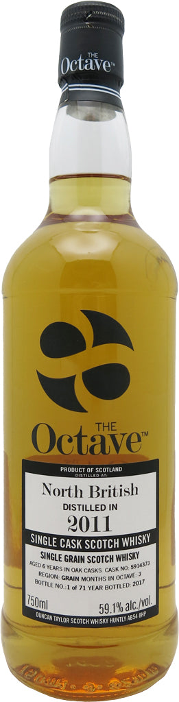 The Octave North British Single Grain Scotch Whisky 6 Year Old 2011 750ml