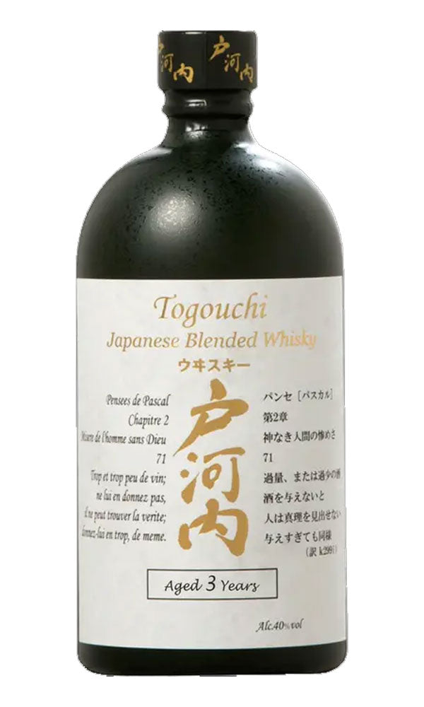 Togouchi Japanese Whisky 3 Year Old 750ml