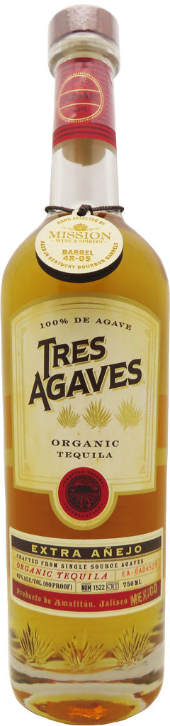 Tres Agaves Mission Single Barrel #5 Extra Anejo Tequila 750ml