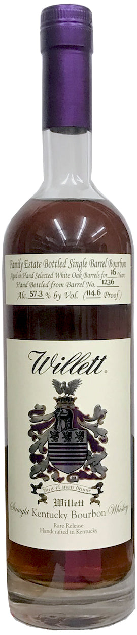 Willett Family Estate Single Barrel Bourbon 16 Year Old  #1236 750ml-0