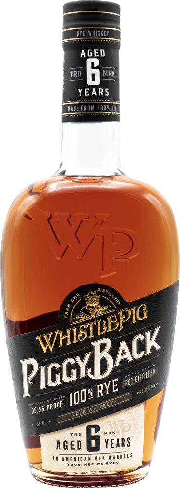 Whistlepig Piggy Back Rye 6 Year Old 96.56 Proof 750ml