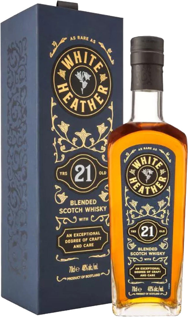 White Heather 21 Year Old Blended Scotch Whisky 700ml (Limit 1)-0