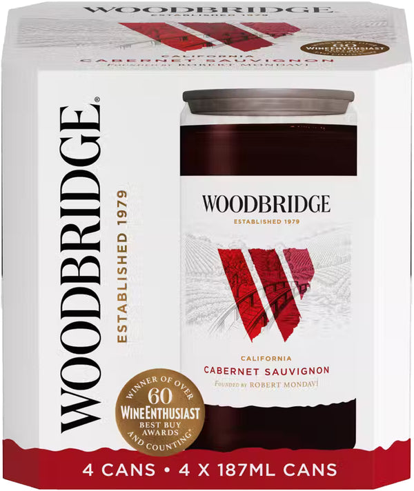 Woodbridge Cabernet Sauvignon 187ml 4pk Can