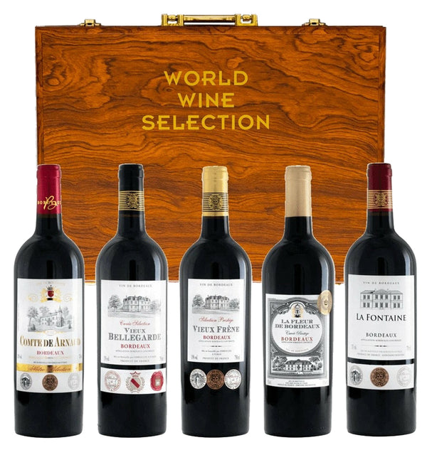 World Wine Selection Wood Case 5pk