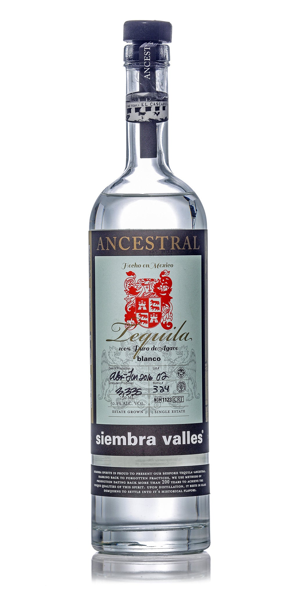 Siembra Valles Tequila Ancestral Blanco Tequila 750ml-0
