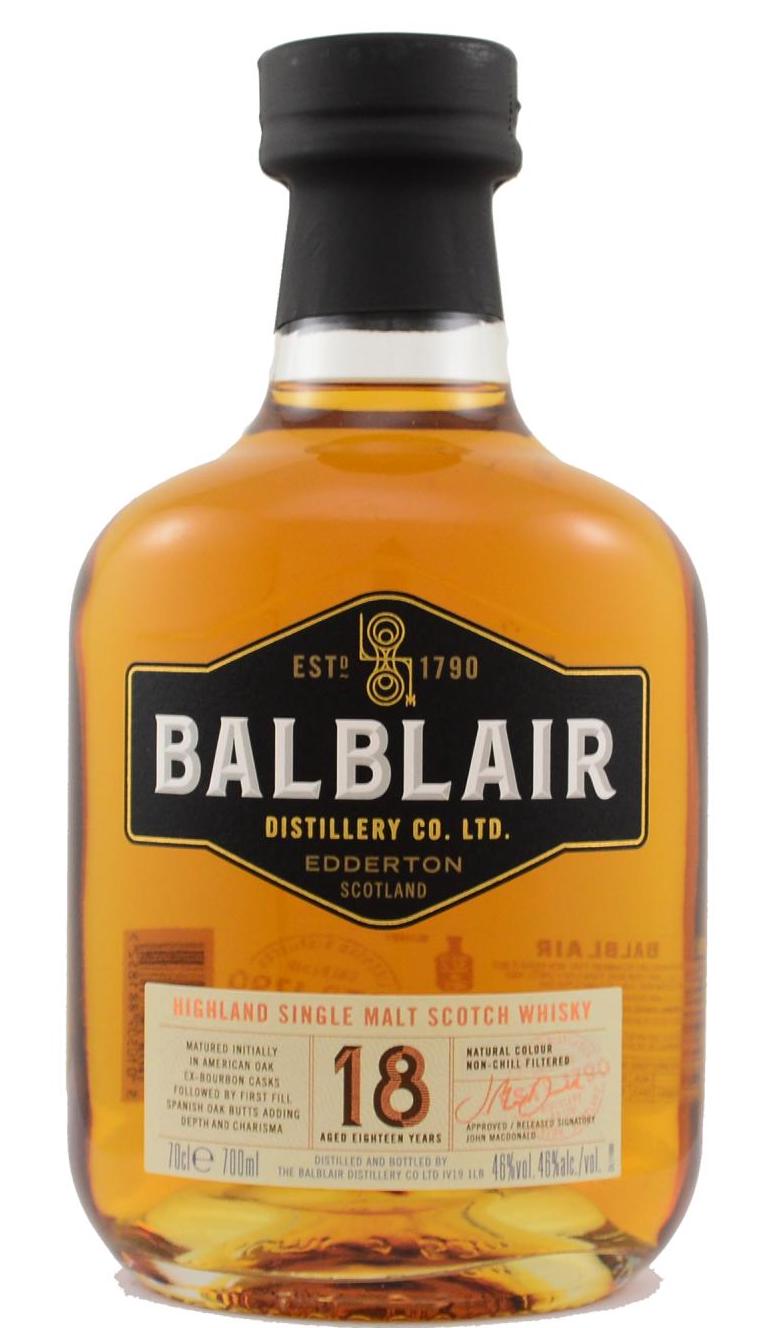 Balblair Single Malt Whisky 18 Year Old 750ml-0