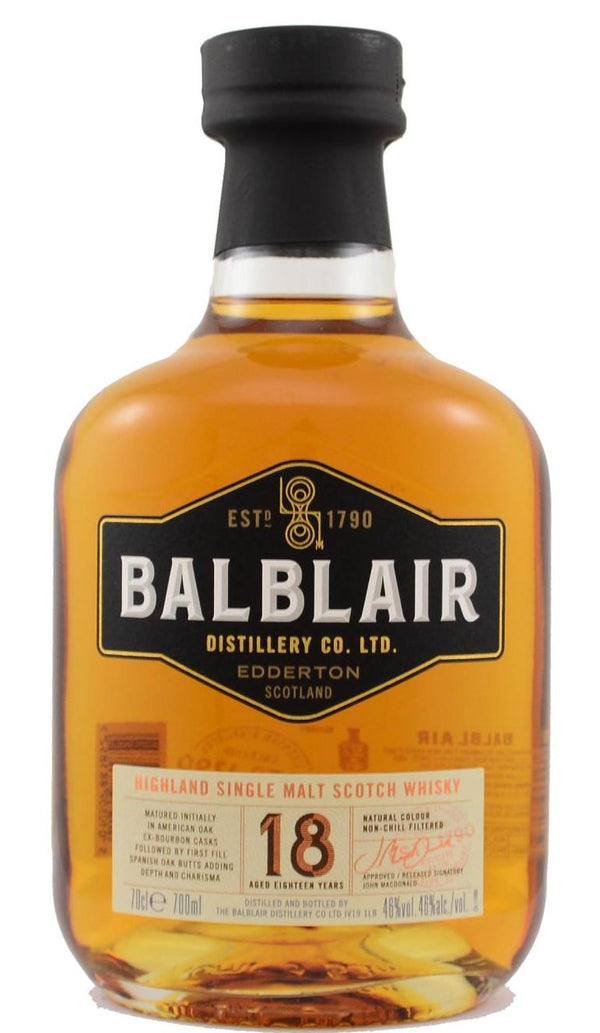 Balblair Single Malt Whisky 18 Year Old 750ml