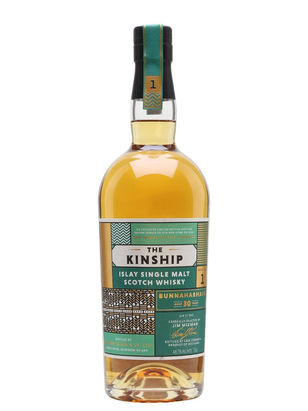 Bunnahabhain 30 Year Old “Kinship 2019 Release” Single Barrel 48.5% Cask Strength Single Malt Whisky 1989 700ml
