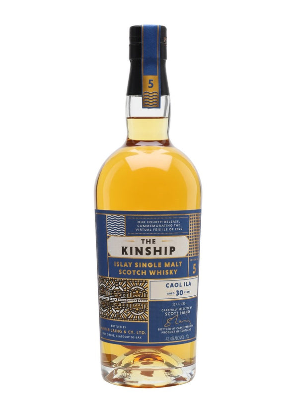 Caol Ila 30 Year Old “Kinship 2020 Release” Single Barrel 42.4% Cask Strength Single Malt Whisky 1989 700ml