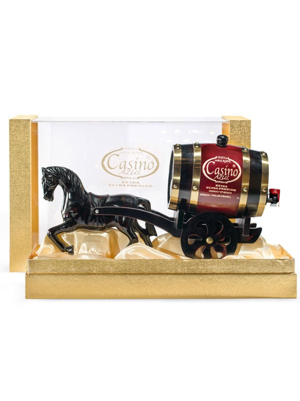 Casino Azul Extra Anejo Tequila "Horse And Carriage" 1L-0