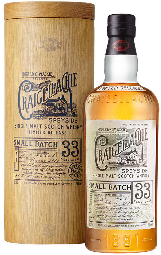 Craigellachie 33 Year Old Single Malt Whisky 750ml