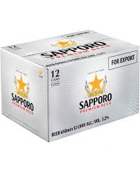 Sapporo 12pk Cans