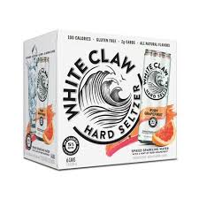 White Claw Hard Seltzer Ruby Grapefruit 6pk Cans-0