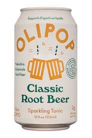 Olipop Classic Root Beer Sparkling Tonic 12oz Can-0