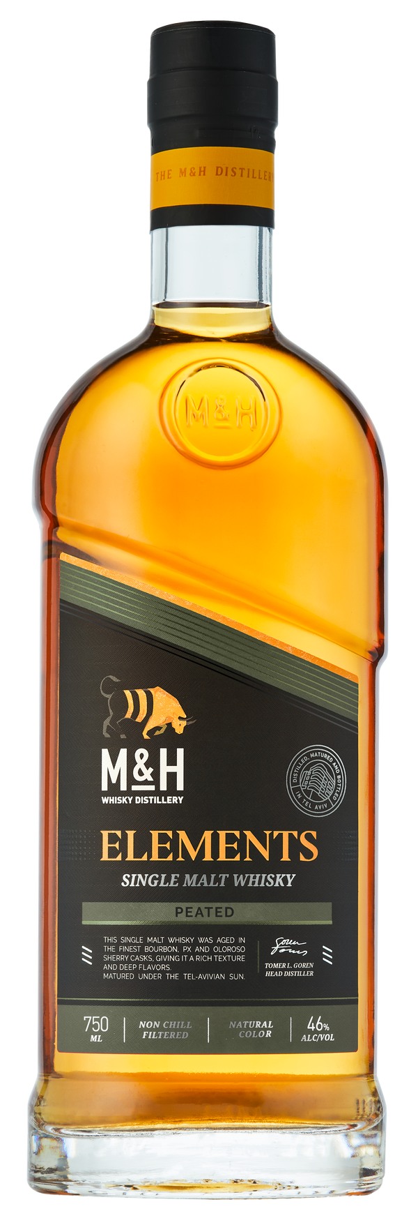 Milk & Honey Elements Israel Peated Single Malt Whisky 750ml