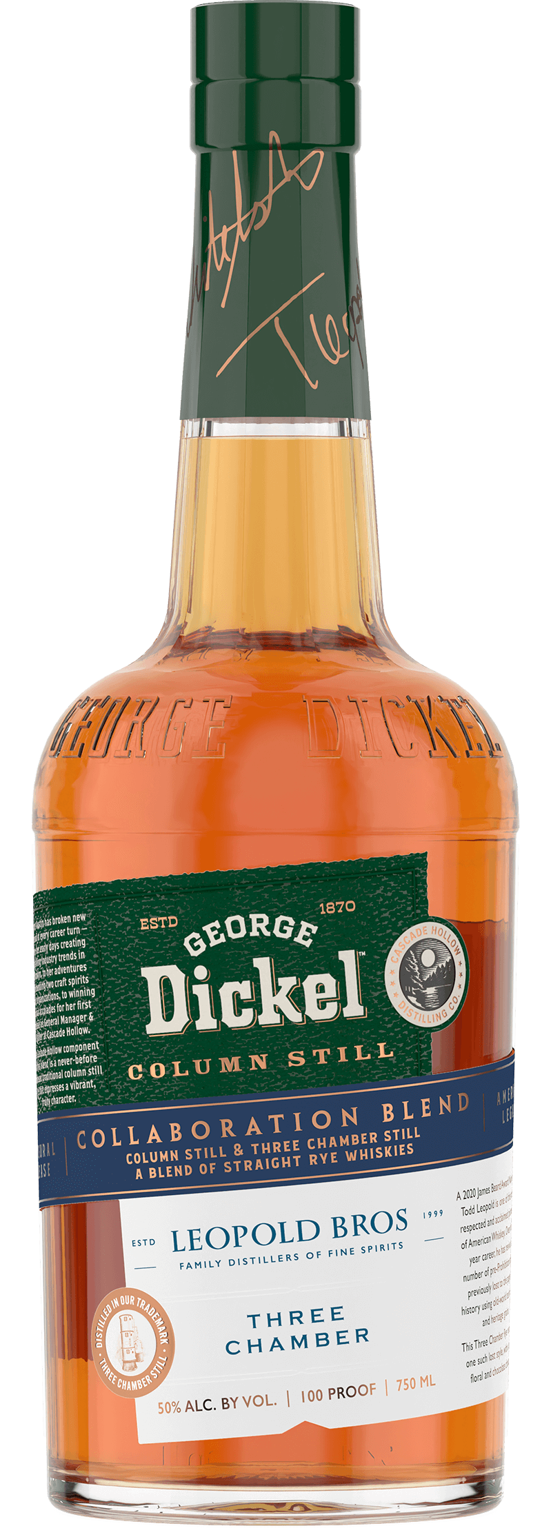 George Dickel x Leopold Bros Collaboration Blend Rye Whiskey 750ml-0