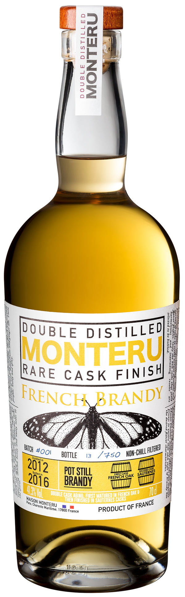 Monteru Sauternes Cask Finish French Brandy 750ml