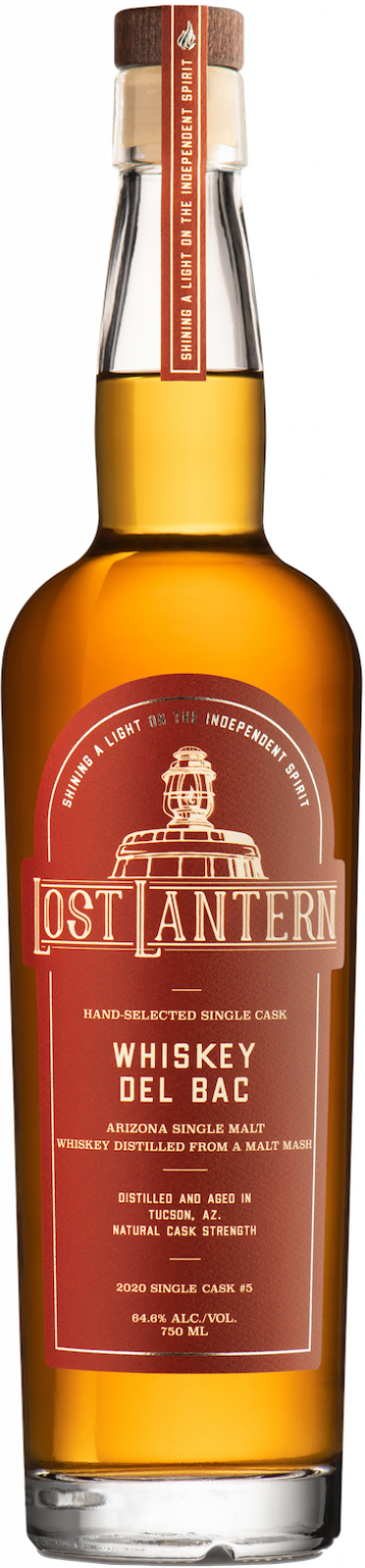 Lost Lantern Single Cask #5 Del Bac Arizona Single Malt Whisky 129.2pf 750ml-0