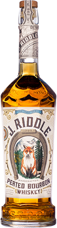 Two James J. Riddle Peated Bourbon Whiskey 750ml